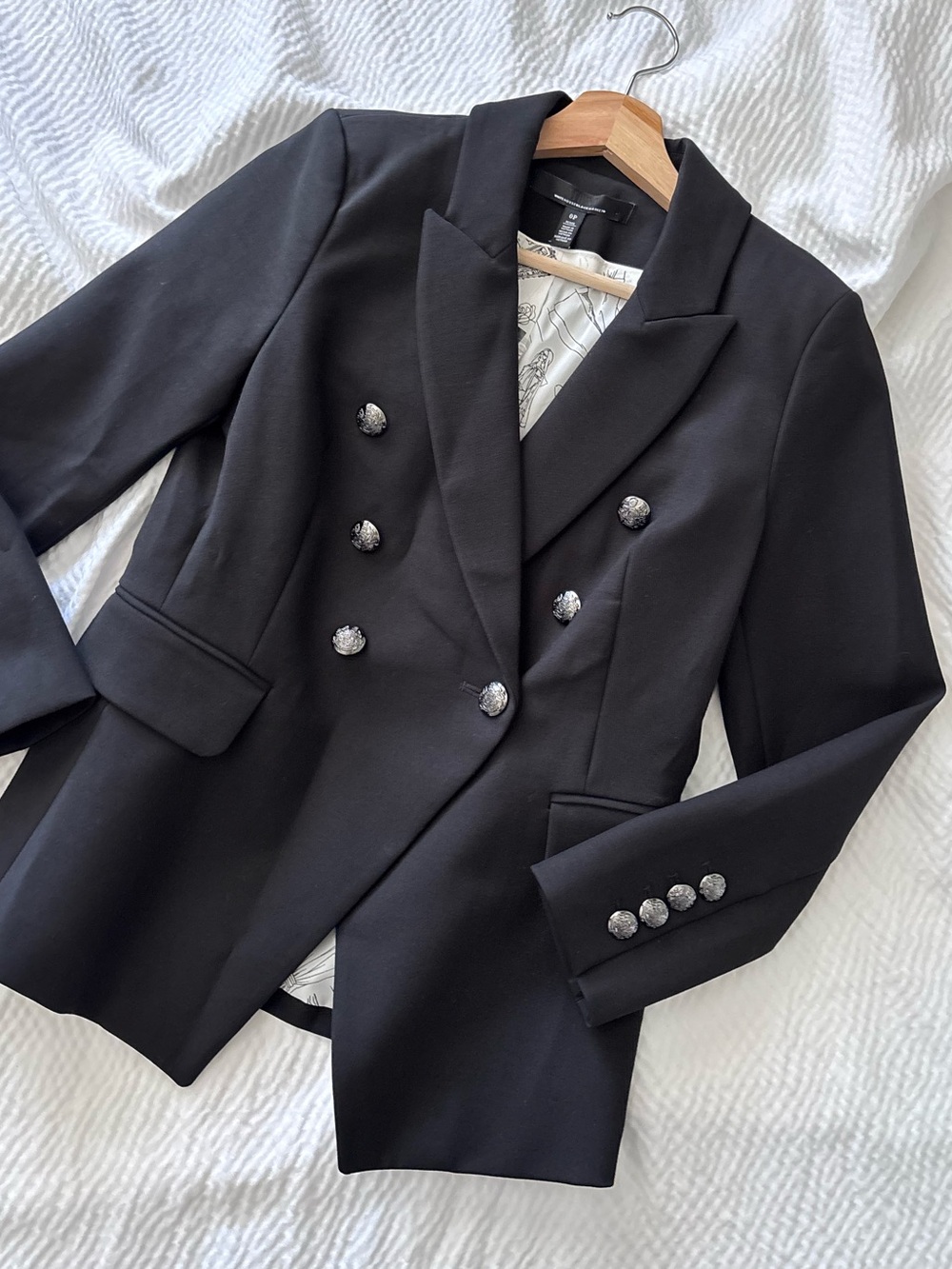 White House Black Market Double Breasted Academia Blazer